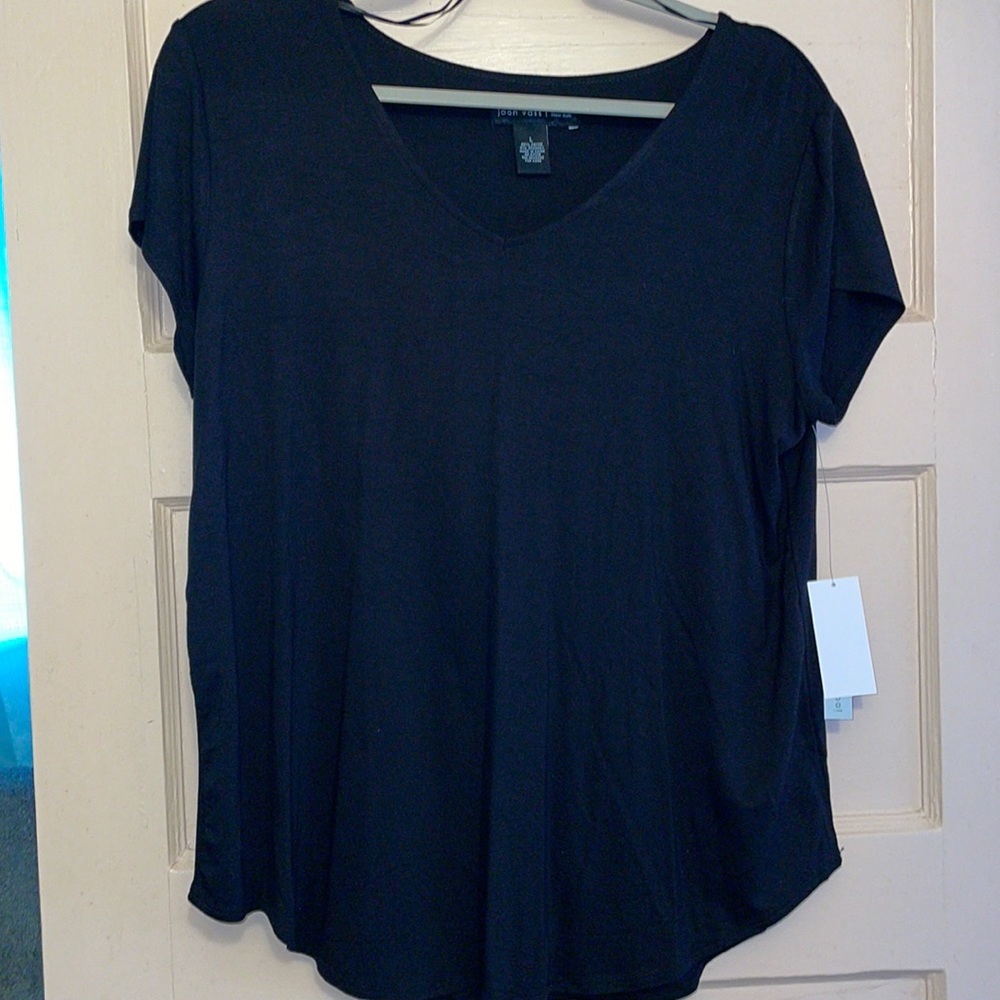 Joan Vass Top Size Large Black